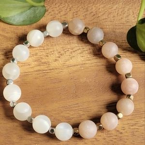 Moonstone & Sunstone Bracelet